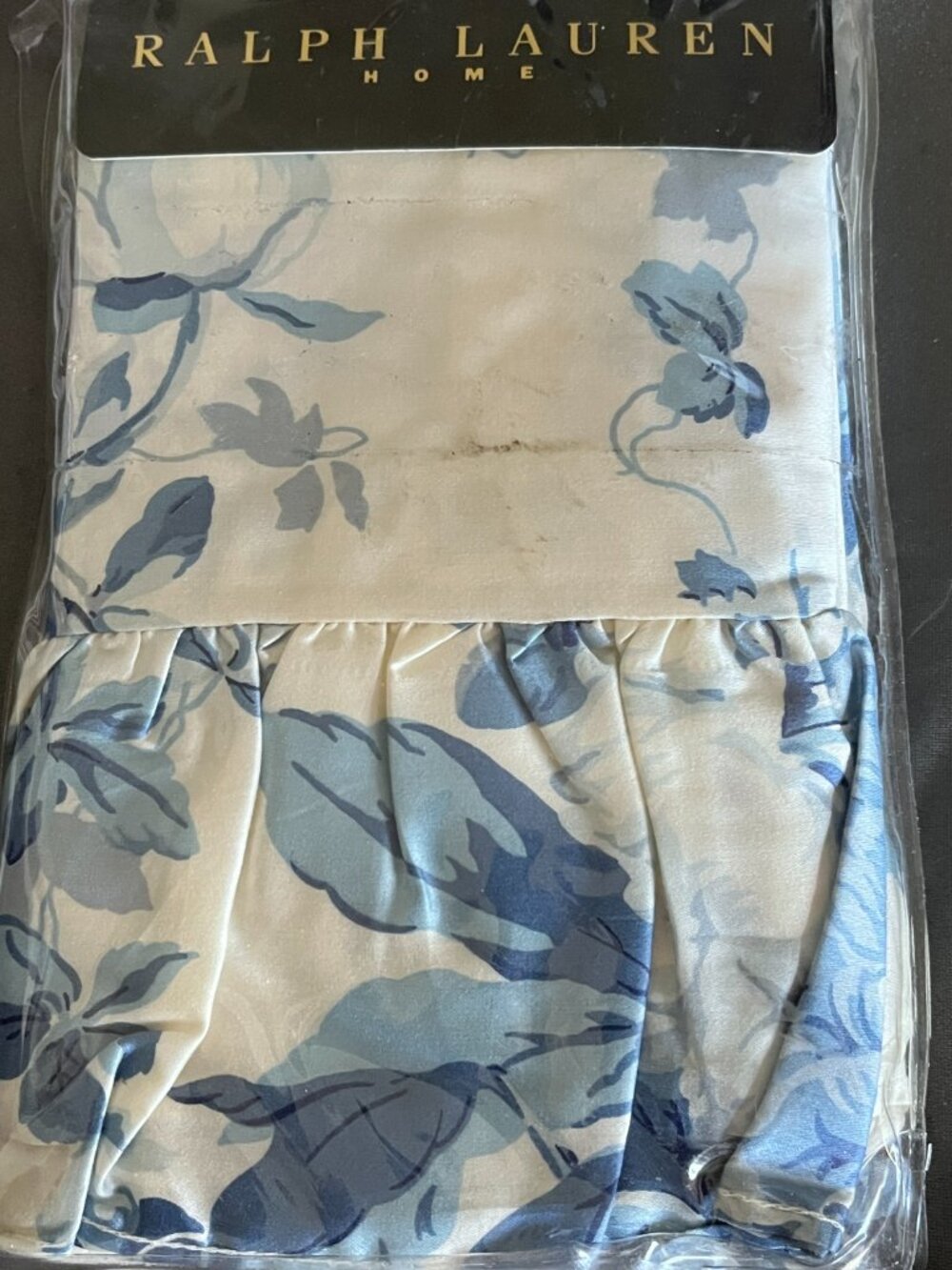 Ralph Lauren Elsa Floral pillowcase set blue white cotton sateen